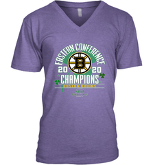 NHL ST PATRICK'S DAY Boston Bruins Fanatics 2020 Eastern Conference Champions Defensive Zone Men's V-Neck Men's V-Neck - HHHstores