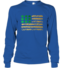 American Flag Green Shamrock Shirt St Patricks Day Long Sleeve T-Shirt Long Sleeve T-Shirt - HHHstores