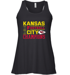 Kansas City Football Champions Vintage KC Distressed Gift Women's Racerback Tank