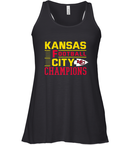 Kansas City Football Champions Vintage KC Distressed Gift Women's Racerback Tank Women's Racerback Tank / Black / XS Women's Racerback Tank - HHHstores