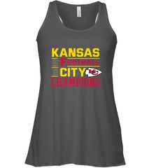 Kansas City Football Champions Vintage KC Distressed Gift Women's Racerback Tank Women's Racerback Tank - HHHstores