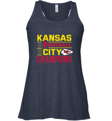 Kansas City Football Champions Vintage KC Distressed Gift Women's Racerback Tank Women's Racerback Tank - HHHstores