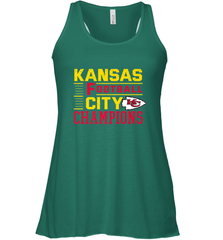 Kansas City Football Champions Vintage KC Distressed Gift Women's Racerback Tank Women's Racerback Tank - HHHstores
