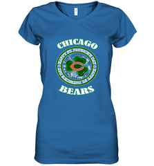 NFL Chicagi Bears Logo Happy St Patrick's Day Women's V-Neck T-Shirt Women's V-Neck T-Shirt - HHHstores