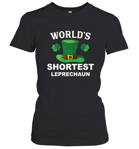 Shortest Leprechaun Funny Family St. Patrick's Day Women's T-Shirt Women's T-Shirt / Black / S Women's T-Shirt - HHHstores