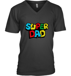 Super Dad like a Mario's classic bros vintage and classic Men's V-Neck