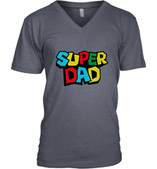 Super Dad like a Mario's classic bros vintage and classic Men's V-Neck Men's V-Neck - HHHstores