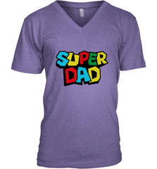 Super Dad like a Mario's classic bros vintage and classic Men's V-Neck Men's V-Neck - HHHstores