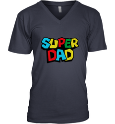Super Dad like a Mario's classic bros vintage and classic Men's V-Neck