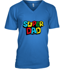 Super Dad like a Mario's classic bros vintage and classic Men's V-Neck Men's V-Neck - HHHstores