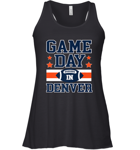 NFL Denver Co Game Day Football Home Team Colors Women's Racerback Tank Women's Racerback Tank / Black / XS Women's Racerback Tank - HHHstores