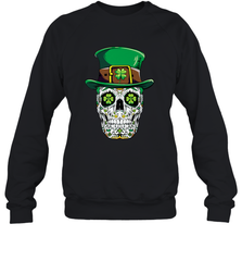 Sugar Skull Leprechaun T Shirt St Patricks Day Women Men Crewneck Sweatshirt Crewneck Sweatshirt - HHHstores