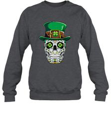 Sugar Skull Leprechaun T Shirt St Patricks Day Women Men Crewneck Sweatshirt Crewneck Sweatshirt - HHHstores