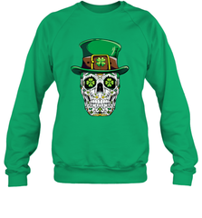 Sugar Skull Leprechaun T Shirt St Patricks Day Women Men Crewneck Sweatshirt Crewneck Sweatshirt - HHHstores