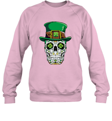 Sugar Skull Leprechaun T Shirt St Patricks Day Women Men Crewneck Sweatshirt Crewneck Sweatshirt - HHHstores