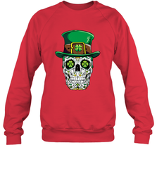Sugar Skull Leprechaun T Shirt St Patricks Day Women Men Crewneck Sweatshirt Crewneck Sweatshirt - HHHstores
