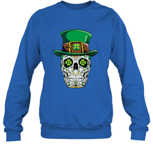 Sugar Skull Leprechaun T Shirt St Patricks Day Women Men Crewneck Sweatshirt Crewneck Sweatshirt - HHHstores