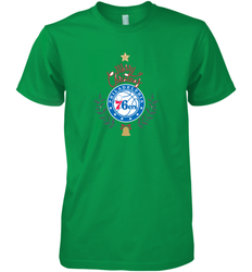 NBA Philadelphia 76ers Logo merry Christmas gilf Men's Premium T-Shirt