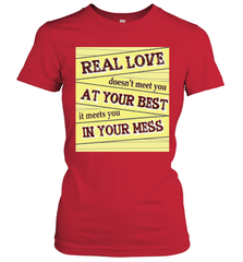 Real love funny quotes for valentine (2) Women's T-Shirt Women's T-Shirt - HHHstores