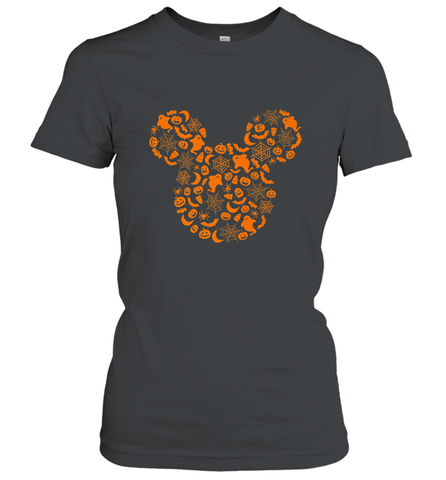 Disney Mickey Mouse Halloween Silhouette Women's T-Shirt Women's T-Shirt / Black / S Women's T-Shirt - HHHstores