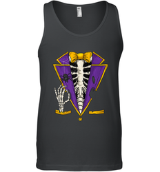 Skeleton Tuxedo Suit Halloween Costume Bones Men's Tank Top