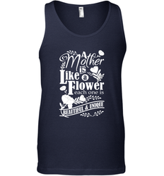A mother is like a flower each one is beautiful and unique Men's Tank Top