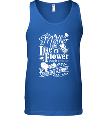 A mother is like a flower each one is beautiful and unique Men's Tank Top Men's Tank Top - HHHstores