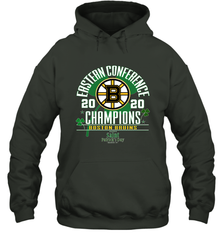 NHL ST PATRICK'S DAY Boston Bruins Fanatics 2020 Eastern Conference Champions Defensive Zone Hooded Sweatshirt Hooded Sweatshirt - HHHstores