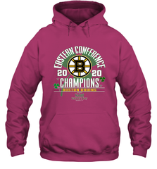 NHL ST PATRICK'S DAY Boston Bruins Fanatics 2020 Eastern Conference Champions Defensive Zone Hooded Sweatshirt Hooded Sweatshirt - HHHstores