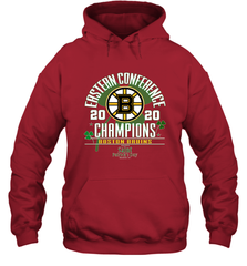 NHL ST PATRICK'S DAY Boston Bruins Fanatics 2020 Eastern Conference Champions Defensive Zone Hooded Sweatshirt Hooded Sweatshirt - HHHstores