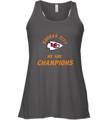 KC Kansas City Tribal Arrowhead we are Champions Women's Racerback Tank Women's Racerback Tank - HHHstores
