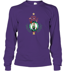NBA Boston Celtics Logo merry Christmas gilf Long Sleeve T-Shirt Long Sleeve T-Shirt - HHHstores