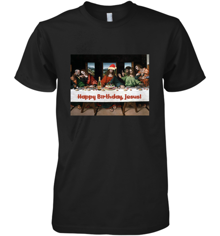 Comics Style Funny Christmas Happy Birthday Jesus Men's Premium T-Shirt Men's Premium T-Shirt / Black / XS Men's Premium T-Shirt - HHHstores