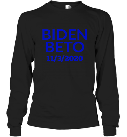 Vote Democrat Joe Biden for President Beto O'Rourke Long Sleeve T-Shirt Long Sleeve T-Shirt / Black / S Long Sleeve T-Shirt - HHHstores