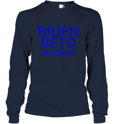 Vote Democrat Joe Biden for President Beto O'Rourke Long Sleeve T-Shirt
