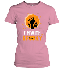 I'm With Spooky  Scary Halloween Costume Gift Women's T-Shirt Women's T-Shirt - HHHstores