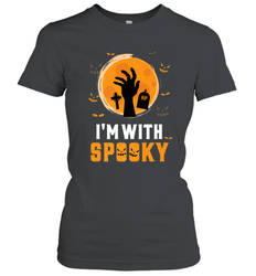 I'm With Spooky  Scary Halloween Costume Gift Women's T-Shirt