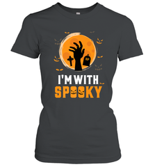 I'm With Spooky  Scary Halloween Costume Gift Women's T-Shirt Women's T-Shirt - HHHstores