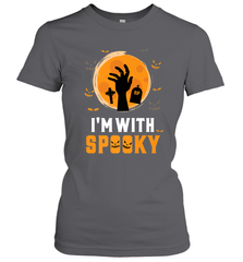 I'm With Spooky  Scary Halloween Costume Gift Women's T-Shirt Women's T-Shirt - HHHstores