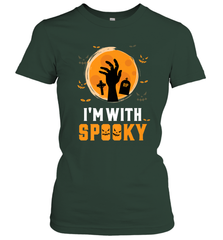 I'm With Spooky  Scary Halloween Costume Gift Women's T-Shirt Women's T-Shirt - HHHstores