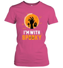 I'm With Spooky  Scary Halloween Costume Gift Women's T-Shirt Women's T-Shirt - HHHstores