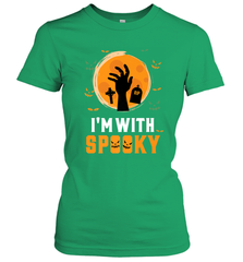 I'm With Spooky  Scary Halloween Costume Gift Women's T-Shirt Women's T-Shirt - HHHstores