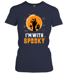 I'm With Spooky  Scary Halloween Costume Gift Women's T-Shirt