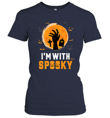 I'm With Spooky  Scary Halloween Costume Gift Women's T-Shirt Women's T-Shirt - HHHstores
