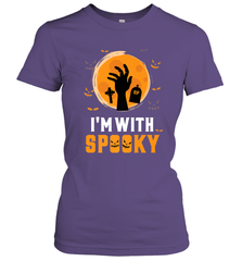 I'm With Spooky  Scary Halloween Costume Gift Women's T-Shirt Women's T-Shirt - HHHstores
