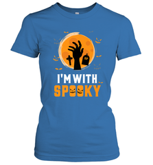 I'm With Spooky  Scary Halloween Costume Gift Women's T-Shirt Women's T-Shirt - HHHstores