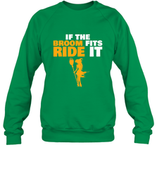 If the broom fits, ride it funny Halloween Witch Crewneck Sweatshirt Crewneck Sweatshirt - HHHstores