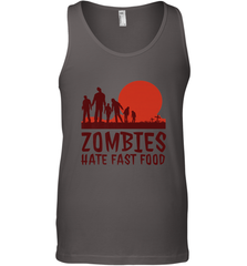 Zombies Hate Fast Food Funny Halloween Men's Tank Top Men's Tank Top - HHHstores