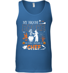 My Broom Broke So Now I Became A Chef Halloween Funny Men's Tank Top Men's Tank Top - HHHstores