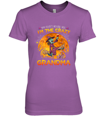 You can't scare me I'm the crazy grandma halloween Women's Premium T-Shirt Women's Premium T-Shirt - HHHstores